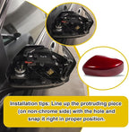 Car Door Side Rearview Mirror Cover Compatible With Nissan Sentra 2013 2014 2015 2016 2017 2018 2019 Housing Rearview Mirror Protective Cover Red Right Side