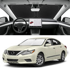 Custom Fit Windshield Sun Shade for Nissan Altima 2007-2018, Blocks UV & Heat, Front Window Sunshade Accessories, Easy Fold & Store Keep Your Car Cooler