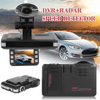 2.0'' Dash Cam,2 in 1 Car DVR Camera Dashboard Cam Voice Prompt Radar Detector 1080P Video Recorder Night Vision WDR G-Sensor,16gb