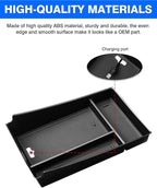 Autorder Center Console Organizer for 2023-2026 Honda HR-V HRV Accessories Armrest Storage Box Secondary Insert Tray with 2 Color Mats