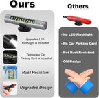 Upgraded 2026 Safe Hammer Glass Breaker Flashlight Car Parking Card, Seatbelt Cutter Window Breaker Emergency Escape Tool Gla