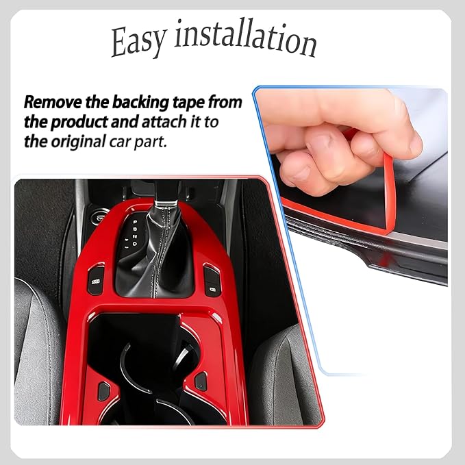 Center Console Frame Cover,for Kia K4 2024 2025 2026, Gear Shift Panel,Cup Holder Trim - Wine Red Protective Accessories