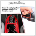 Center Console Frame Cover,for Kia K4 2024 2025 2026, Gear Shift Panel,Cup Holder Trim - Wine Red Protective Accessories