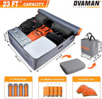 Car Rooftop Cargo Carrier Bag – 23 Cubic Feet Waterproof Heavy Duty 900D Roof Bag for All Vehicles SUV with/Without Roof Rack, Car Storage Bag with Anti-Slip Mat, 6 Hooks & Luggage Lock