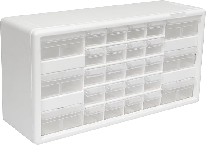 Akro-Mils 26-Drawer Plastic Drawer Storage Cabinet for Garage Organization, Bead Organizer, Building Bricks Storage, Teacher 