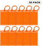50 Pack Luggage Tags for Suitcases, Airplane Travel Essentials for Flying, International Travel Must Haves, and Luggage Acces