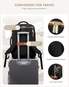 LOVEVOOK 40L Travel Backpack Carry on Flight Approved,Personal Item Bag with 3 Packing Cubes, Travel Backpack Bag for Women F