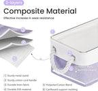 Storage Baskets for Shelves 11.8x7.9x5.2 Inch, Foldable Fabric Storage Bins with Handles, Small Storage Baskets for Organizin