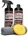 Car Leather Cleaner and Conditioner - pH Neutral, Non-Toxic & Non-Greasy - Gently Cleans, Restores and Protects Leather Seats