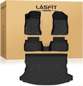 LASFIT Floor Mats & Cargo Mat Fits for Subaru Crosstrek 2023-2018(Not Hybrid) & Impreza Hatchback 2023-2017, All Weather TPE Custom Fit Easy Clean Durable Car Mats for Crosstrek & Impreza Floor Liners