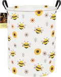 HUNRUNG Laundry Hamper,Large Canvas Fabric Lightweight Storage Basket Toy Organizer Dirty Clothes Collapsible Waterproof for 