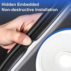 Car LED Strip Lights, 4M Waterproof Dynamic Flowing Car Trunk Light Strip, Silicone Flexible Cuttable Auto Interior Lamp Decoration, Universal Fit for Car Trunks, SUVs, and Vans (White)