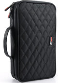 CCidea 96 Capacity CD/DVD Case Holder Portable Wallet Disc Storage Binder for Car, Home, Travel (96-Black) Specials