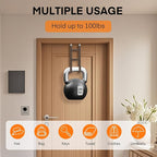 FYY Over The Door Hooks - 4 Pack Heavy Duty Dual-Hook Organizer Hanger with Non-Slip Rubber for Towels, Clothes, Hats & Bags 