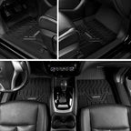 LASFIT Floor Mats Fit for Nissan Armada 2017-2018 / Infiniti QX56 2011-2013 / Infiniti QX80 2014-2018, All Weather TPE Custom Fit Easy Clean Durable No-Curling Floor Liners 1st & 2nd Row Car Mats