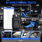 OBD2 Scanner Bluetooth Vdiagtool D100, Bidirectional Scan Tool Wireless - Full System Diagnostic With 17 Resets, Lifetime
