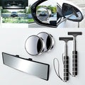 New Driver Gifts, Teen Driver Car Safety Accessories with Wide Angle Rear View Mirror,Suction Cup Blind Spot Mirrors,Car Mirror Wiper for Wide Vision Clear Visibility for Women Drivers in Bad Weather