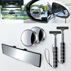 New Driver Gifts, Teen Driver Car Safety Accessories with Wide Angle Rear View Mirror,Suction Cup Blind Spot Mirrors,Car Mirror Wiper for Wide Vision Clear Visibility for Women Drivers in Bad Weather