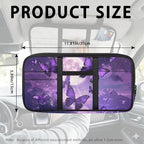 Butterfly Car Sun Visor Organizer Visor Storage Pouch Car Sun Storage Pocket Tactical Car Accessories with Zipper