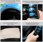 Car Leather Steering Wheel Cover - Carbon Fibre Material, Universal 14.5-15 Inch Leather Anti-Slip Breathable Auto Steering W