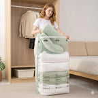Vacuum Storage Bags for Clothing - NeatNest 6 Pack Large Cube/Box-Shaped Compression Bags for Comforters, Blankets, Bedding &
