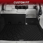 LASFIT Trunk Mat for Jeep Grand Cherokee WL 2022-2025 2026 5-Seat (Include 4xe, NOT for L) All Weather TPE Custom Fit Cargo Mat Trunk Liner Cargo Liner, Black