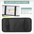 Sun Visor CD Holder, 12-Capacity Car Visor Organizer with DVD Sleeves and Mesh Pocket, Universal Visor Storage for Vehicle CD Case and Pen Holder Ergonomic Design (Black 2 Pcs)