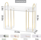 YCIA&DONE Bathroom Countertop Organizer Over The Faucet, Narrow Counter Organizers Above Sink, Table Mounted Shelf for Kitche