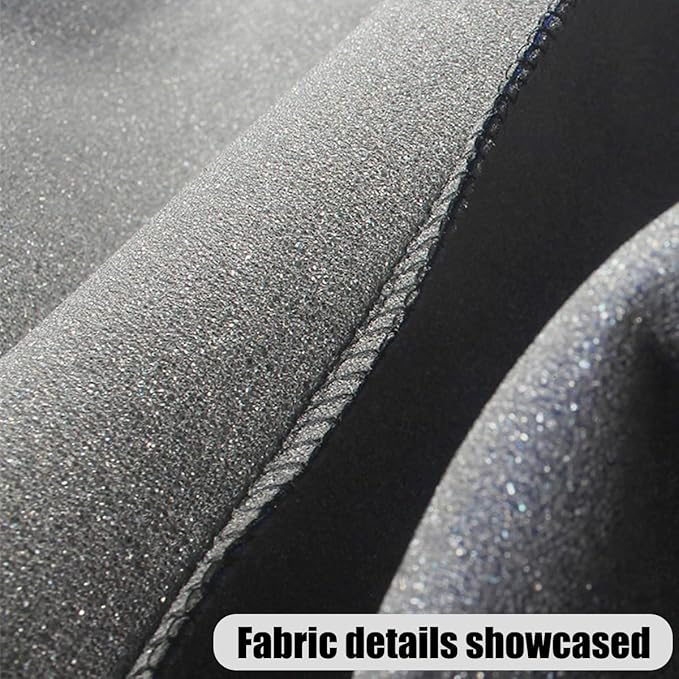 BELOMI Car Seat Covers Full Set, Breathable Premium Cloth Automotive Seat Cover, Universal Front and Rear Seat Covers, Easy t