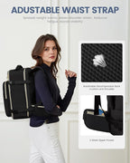 LOVEVOOK Travel Backpack for Women with Waist Strap,40L Cute Carry on Backpack Travels Essentials Personal Item Backpack for 