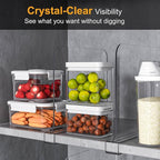 OKPOW Shelf Dividers for Closet Organization: 8" Tall X 12" Deep Acrylic Clear Sturdy Separators for Clothes Purse - Adjustab