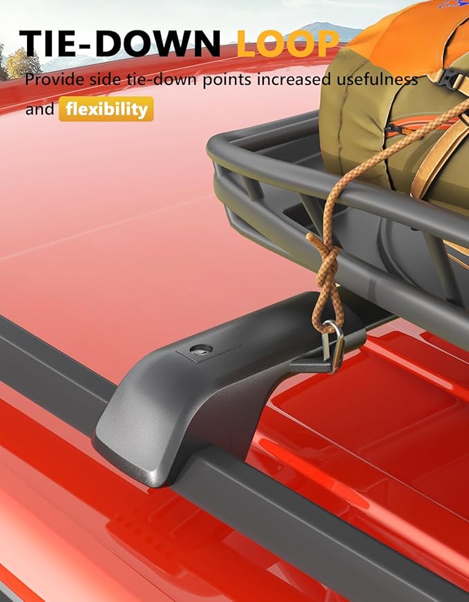 Tuyoung 300lbs Roof Rack Cross Bars Compatible with Subaru Ascent 2019-2026 with Raised Side Rails, Heavy Duty Anti-Theft Lockble Aluminum Roof Rails Crossbars Rooftop Luggage Racks Carrier