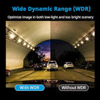 HP 4K+1080P Dash Cam, Front and Rear Dash Camera for Cars, 1.5" LCD Screen, 64GB Card, Night Vision with WDR, Support Parking