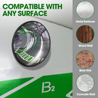 Convex Traffic Mirror - 24'' Outdoor and Indoor Driveway & Security Parabolic Safety Mirrors, Acrylic Convex Mirror for Garage, Retail Stores, Warehouses, Office and High-Traffic Areas