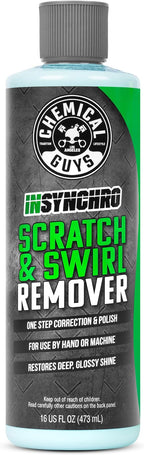 Chemical Guys Insynchro Scratch & Swirl Remover - One Step Compound & Polish for Paint Correction - Removes Fine Scratches, Swirls & Oxidation from Cars, Trucks, SUVs, Motorcycles & More, 16 oz