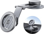 SYNCWIRE Fits MagSafe Car Mount for Universal Dashboard & Tesla Screen,Kevlar Silver Magnetic Phone Holder for Car,Super Stable Magnetic Car Phone Mount for iPhone 17 Pro Max 16 15 14 13 12&All Phones