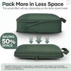 Veken 9/11 Set Compression Packing Cubes for Travel Essentials,Compressible Expandable Large Luggage Suitcase Organizer Bags 