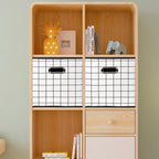 Yunkeeeper storage bins Cubes, Fabric Cube Organizer with Handle, Foldable Cube Bins for Cloth or Accessary Storage, 11x11x11