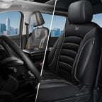 CAR PASS Comfortable 3D Foam Mesh Leather Car Seat Covers Front, Air Cool Mesh Breathable Front Seat Covers for Car, Universa