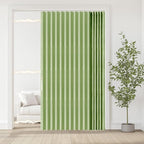 Jilron Accordian Door Curtain, 100% Blackout Folding Magnetic Doorway Curtains,Linen Style Closet Doors,for Room Divider,Priv