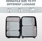 BAGSMART 6 Set /4 Set/2 Set Compression Packing Cubes for Travel, Lightweight Luggage Organizer Bags, Durable Space Saver Bag