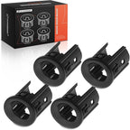 A-Premium 4-PC Rear Parking Assist Sensor Retainer Bezels Compatible with Chevrolet and GMC Models - Silverado 1500 2014-2018, Silverado 1500 LD 2019, Sierra 1500 2014-2018, Sierra 1500 Limited 2019