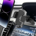 Simple CD Cradle Phone Mount - Upgraded Hands-Free Car Phone Holder - Thick Case Friendly - Mount for CD Player - Compatible with iPhone 12-17 & iPhone Air, Android - Black
