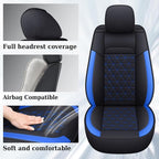 Coverado Car Seat Covers Full Set, Leather RAM 1500 Seat Covers Protectors Compatible with 2002-2025 Dodge RAM 1500 2500 3500