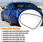 Heated & Blind Spot Left Driver Side Mirror Glass Compatible with Lexus ES300h ES350 2013-2018, IS250 IS350 2015-2020, LS350 2013-2017, GS350 2013-2020, CT200h 2011-2017, RC300 RC350 2015-2019