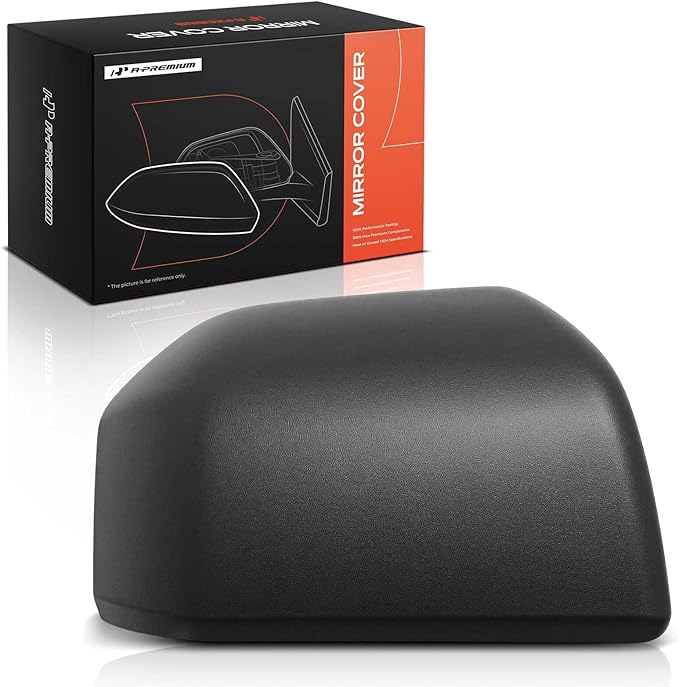 A-Premium Passenger Side Rearview Mirror Cover Cap - Compatible with Ford F-150 F150 2015-2020 - Textured Black