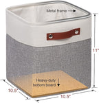 Kntiwiwo Fabric Storage Cubes 10.5”x10.5”x11” Cube Storage Bins for Closet Organizers and Storage Shelves Foldable Storage Bi