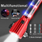 Car Glass Breaker Hammer with Flashlight, Multi-Function Rechargeable Emergency Escape tools with Window Breaker and Seatbelt