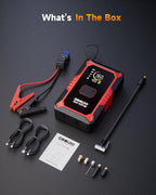 GOOLOO A5 Jump Starter with Air Compressor, 4000A Car Battery Jump Starter (All Gas/10.0L Diesel) with 160PSI Tire Inflator