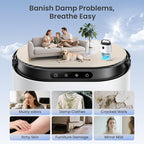 Dehumidifier for Home, 68 OZ Water Tank Dehumidifiers for Bathroom, Bedroom, Living room with, Auto Humidity Control,
